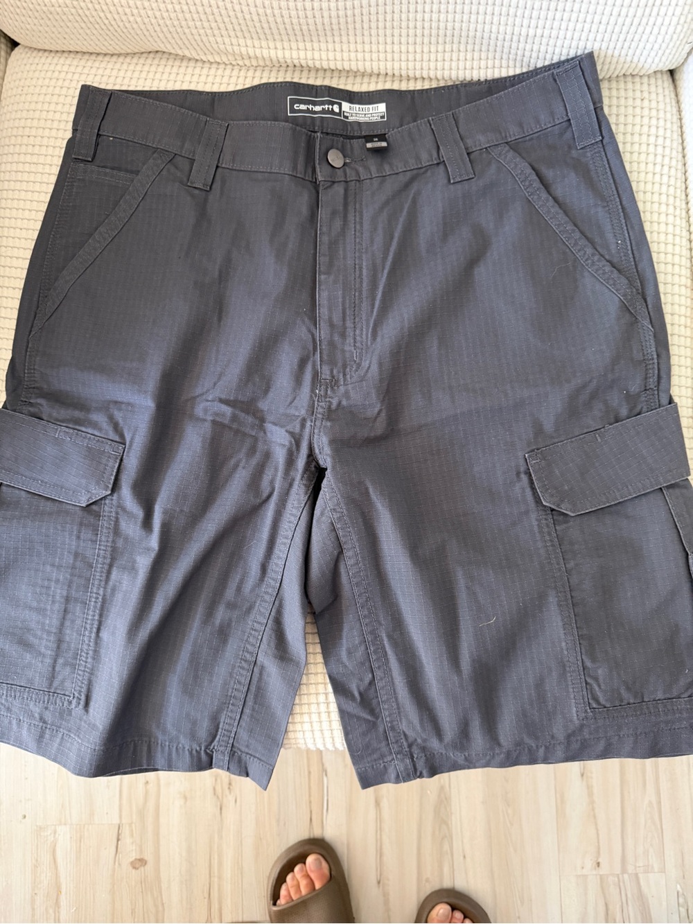 Carhartt Men’s Dark Charcoal Cargo Shorts